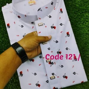 ১০০% কটন কাপড়ের পাঞ্জাবি — কোড ১২১